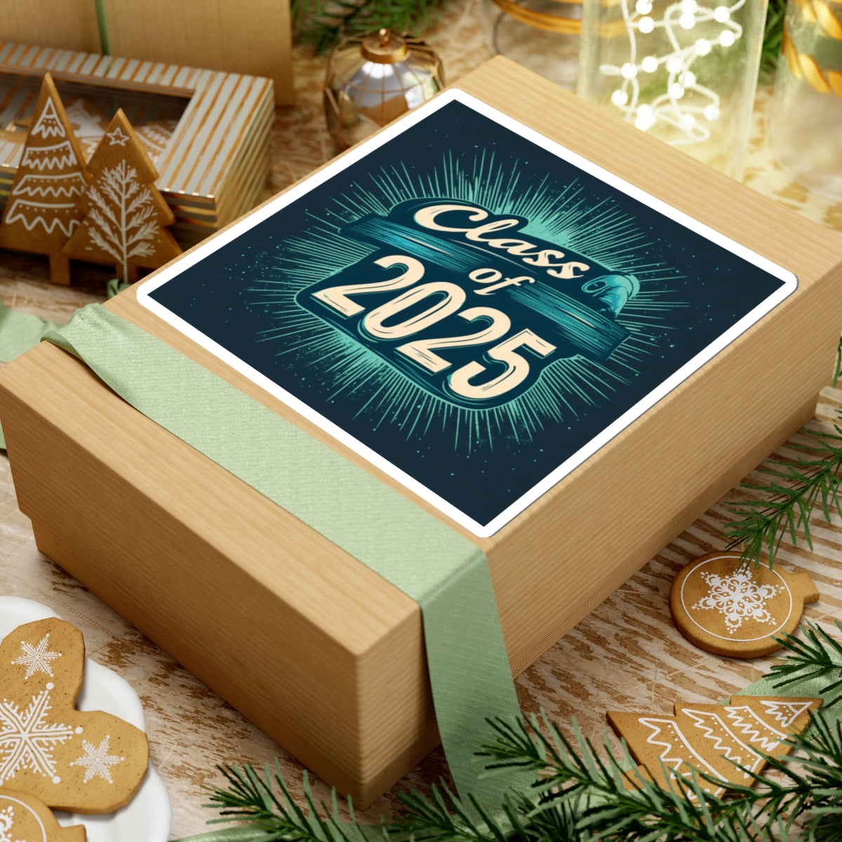Class of 2025 Graduation Kiss-Cut Stickers - Celebrate Your Achievement!