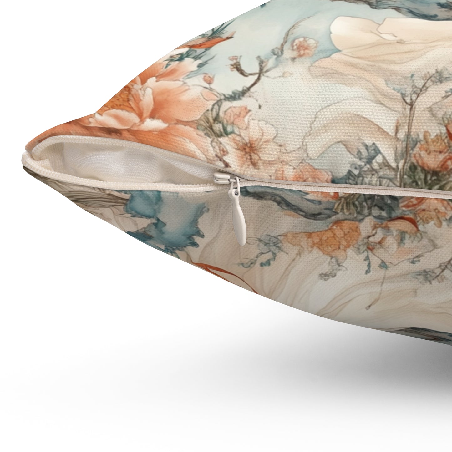 Elegant Oriental Design Square Pillow - Cozy Home Decor