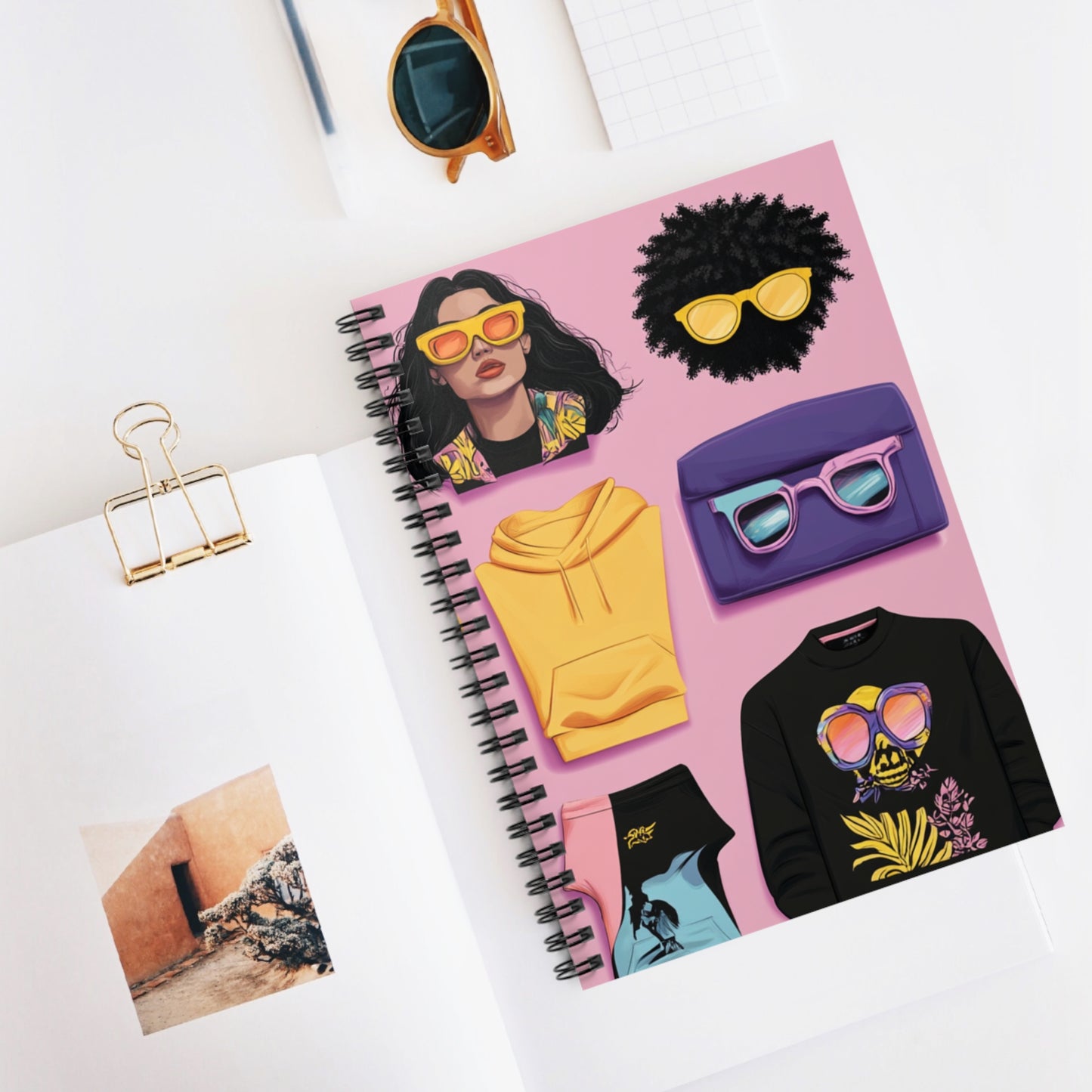 Vibrant Fashion Spiral Notebook - Chic Summer Style