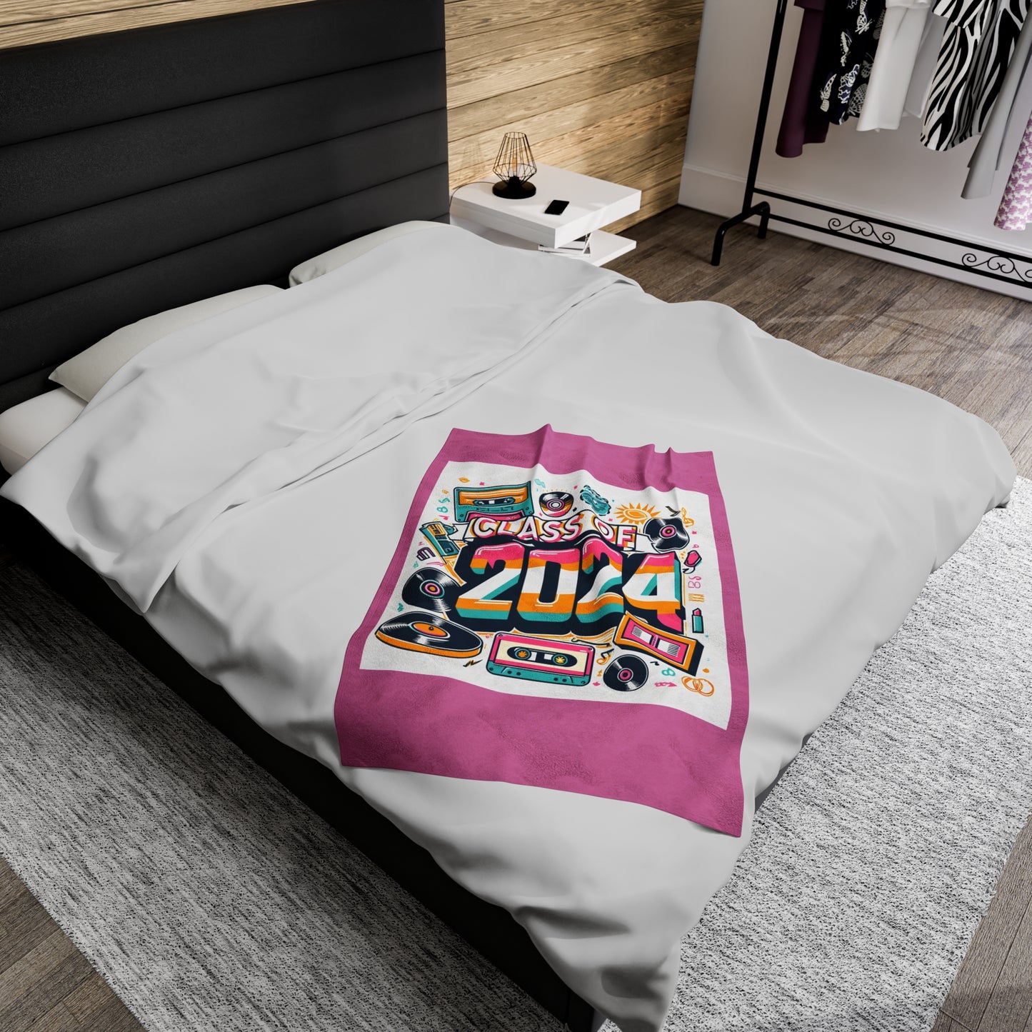 Class of 2024 - Velveteen Plush Blanket
