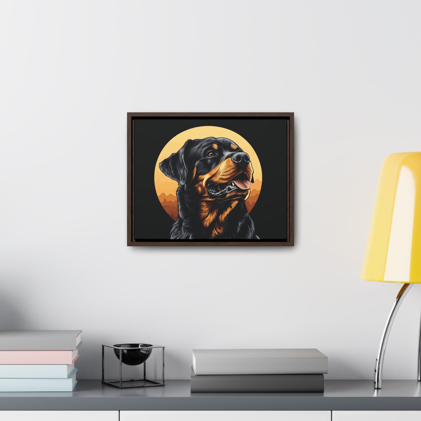 Gallery Canvas Wraps, Horizontal Frame- Rottweiler