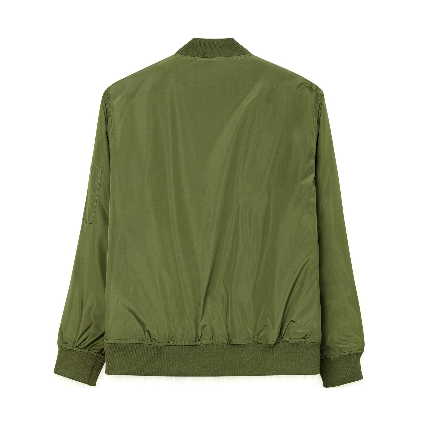 Embroidered Recycled Bomber Jacket - Eco-Friendly Love Design