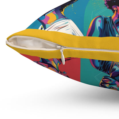 Spun Polyester Square Pillow