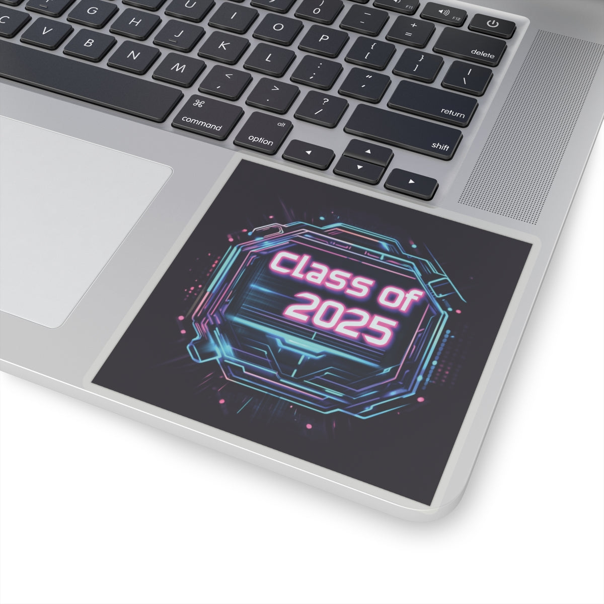 Class of 2025 Tech-Inspired Kiss-Cut Stickers for Graduates