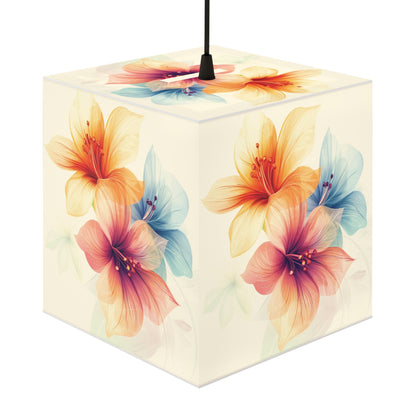 Elegant Floral Light Cube Lamp - Perfect for Home Decor & Gifts