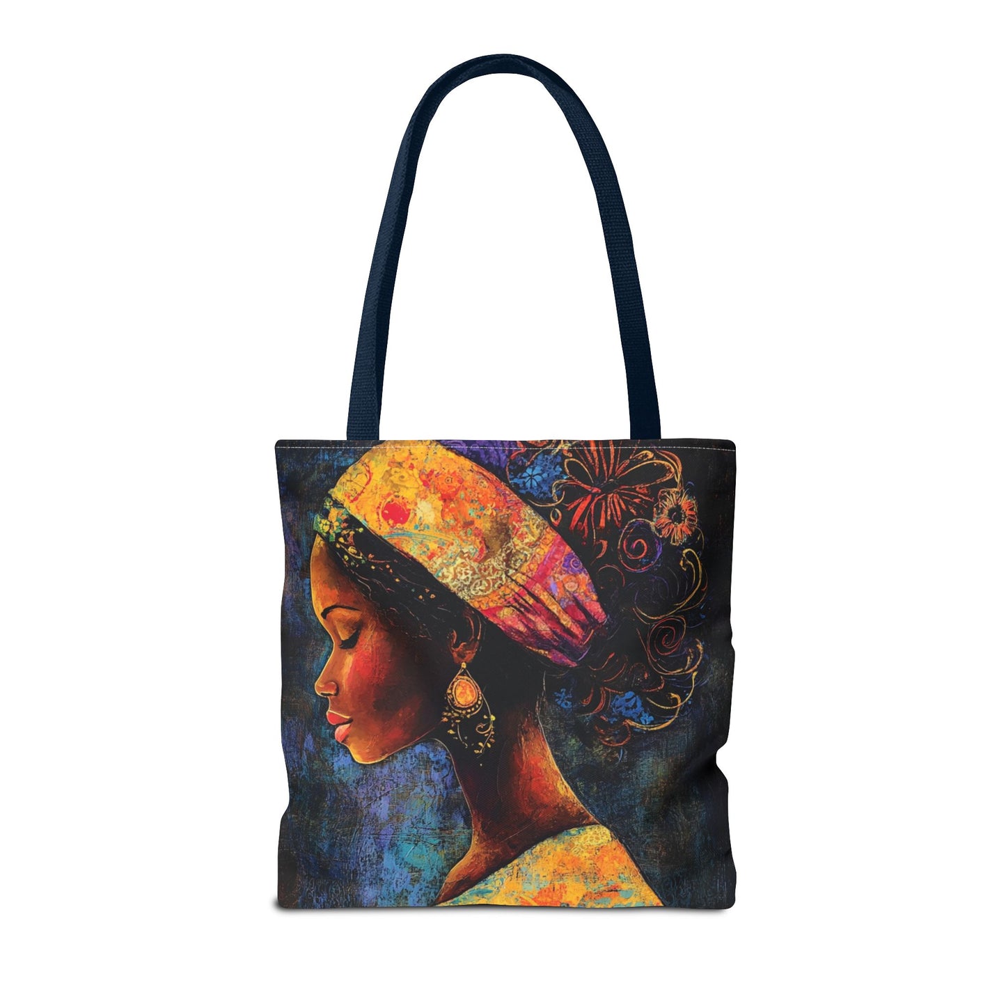Colorful Woman Art Tote Bag - Vibrant African American Design
