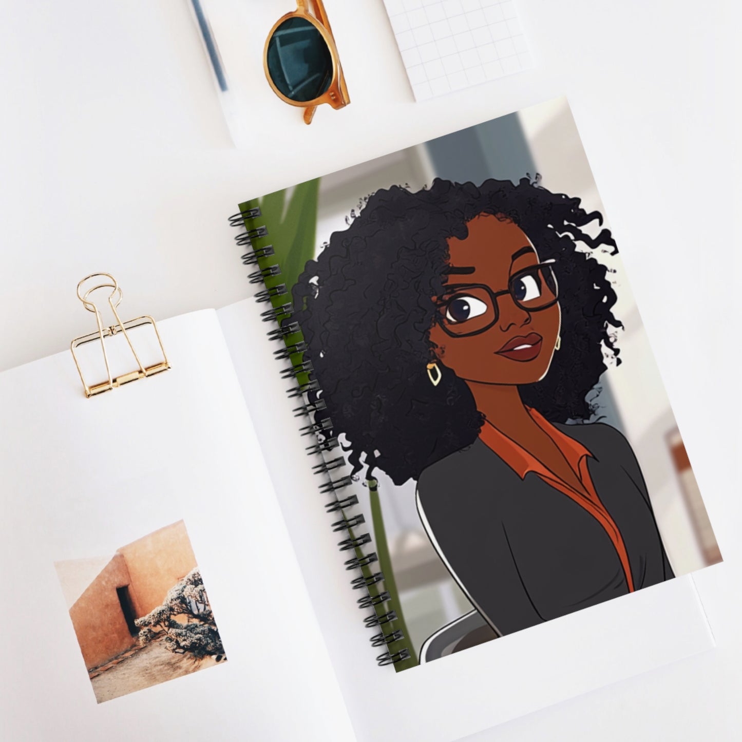 Empowered Woman Spiral Notebook - Ruled Lines | Personal Journal for Creative Minds