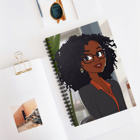 Empowered Woman Spiral Notebook - Ruled Lines | Personal Journal for Creative Minds