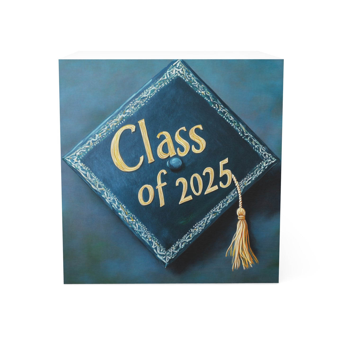 Graduation Note Cube - Class of 2025 Sticky Notes, Graduation Gift, Desk Accessory, Student Keepsake, Memo Pad
