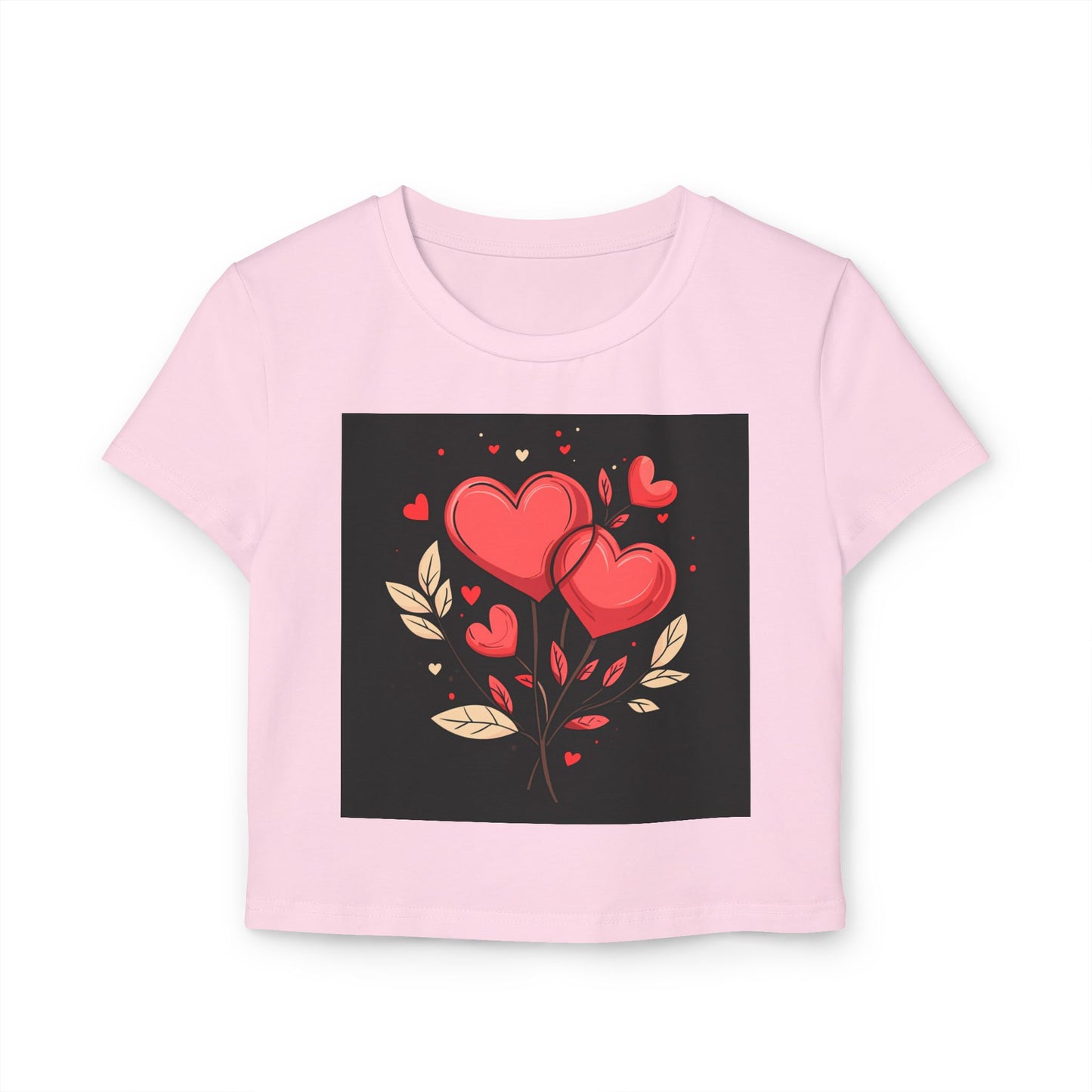 Heart Flower - Women's Baby Tee