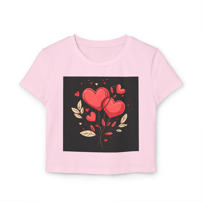 Heart Flower - Women's Baby Tee