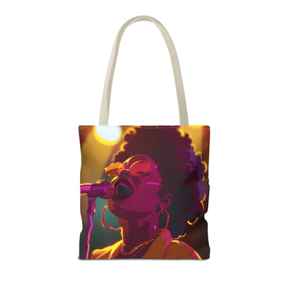 Vibrant Singer Tote Bag - Perfect for Music Lovers and Concert Goers