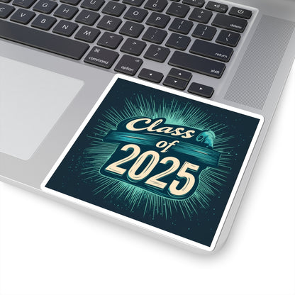 Class of 2025 Graduation Kiss-Cut Stickers - Celebrate Your Achievement!