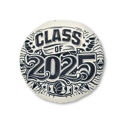 Class of 2025 Tufted Floor Pillow, Round | Graduation Gift, Home Decor, College Essentials, Cozy Seating, Unique Celebration