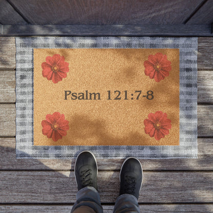 Psalm 121: 7-8 Doormat