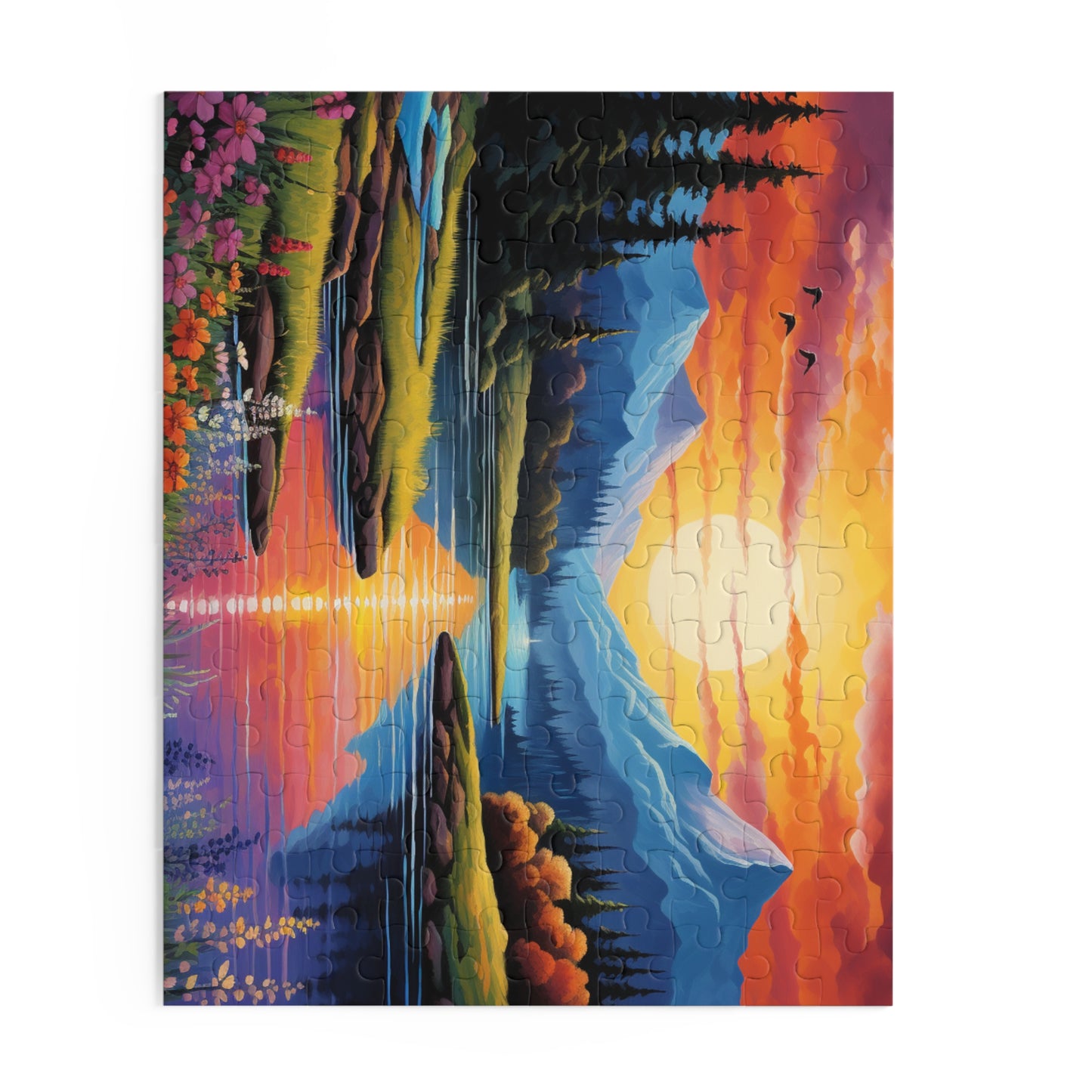 Serene Sunset Landscape Puzzle - 500-Piece Jigsaw for Nature Lovers
