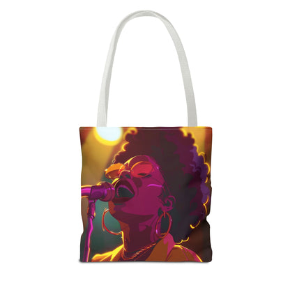 Vibrant Singer Tote Bag - Perfect for Music Lovers and Concert Goers