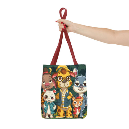 Cute Animal Friends Tote Bag - Whimsical Animal Design for Kids & Nature Lovers