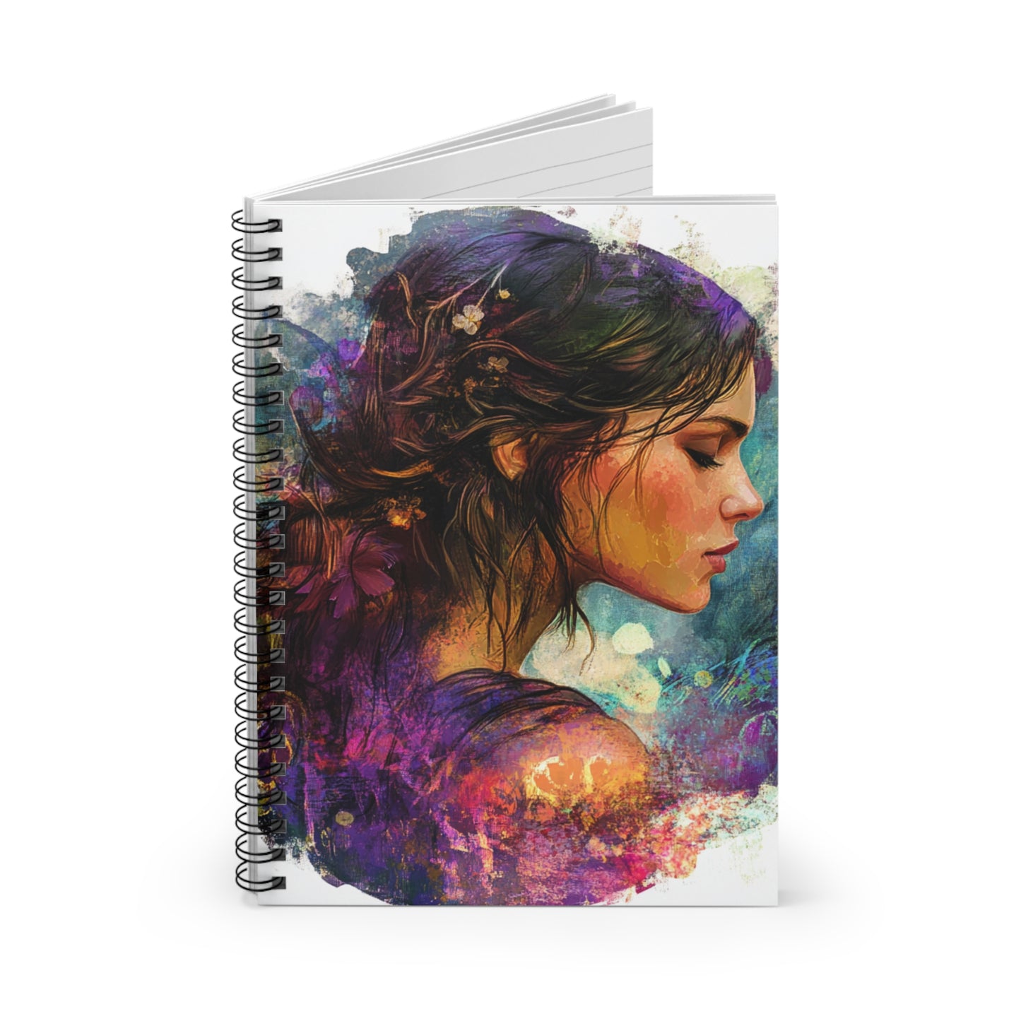 Artistic Spiral Notebook - Ruled Lines | Inspirational Design for Creative Minds