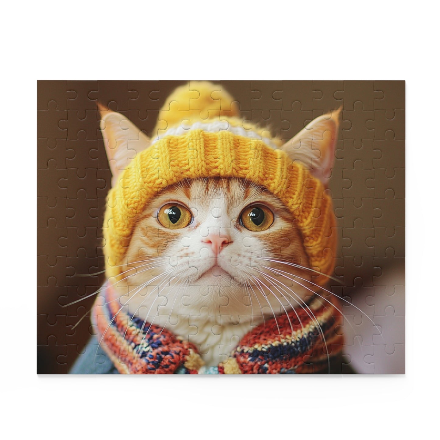 Adorable Cat Winter Puzzle - 500-Piece