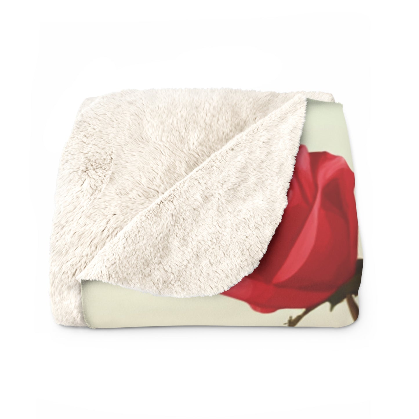 Flowers in Vase- Sherpa Fleece Blanket