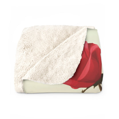 Flowers in Vase- Sherpa Fleece Blanket