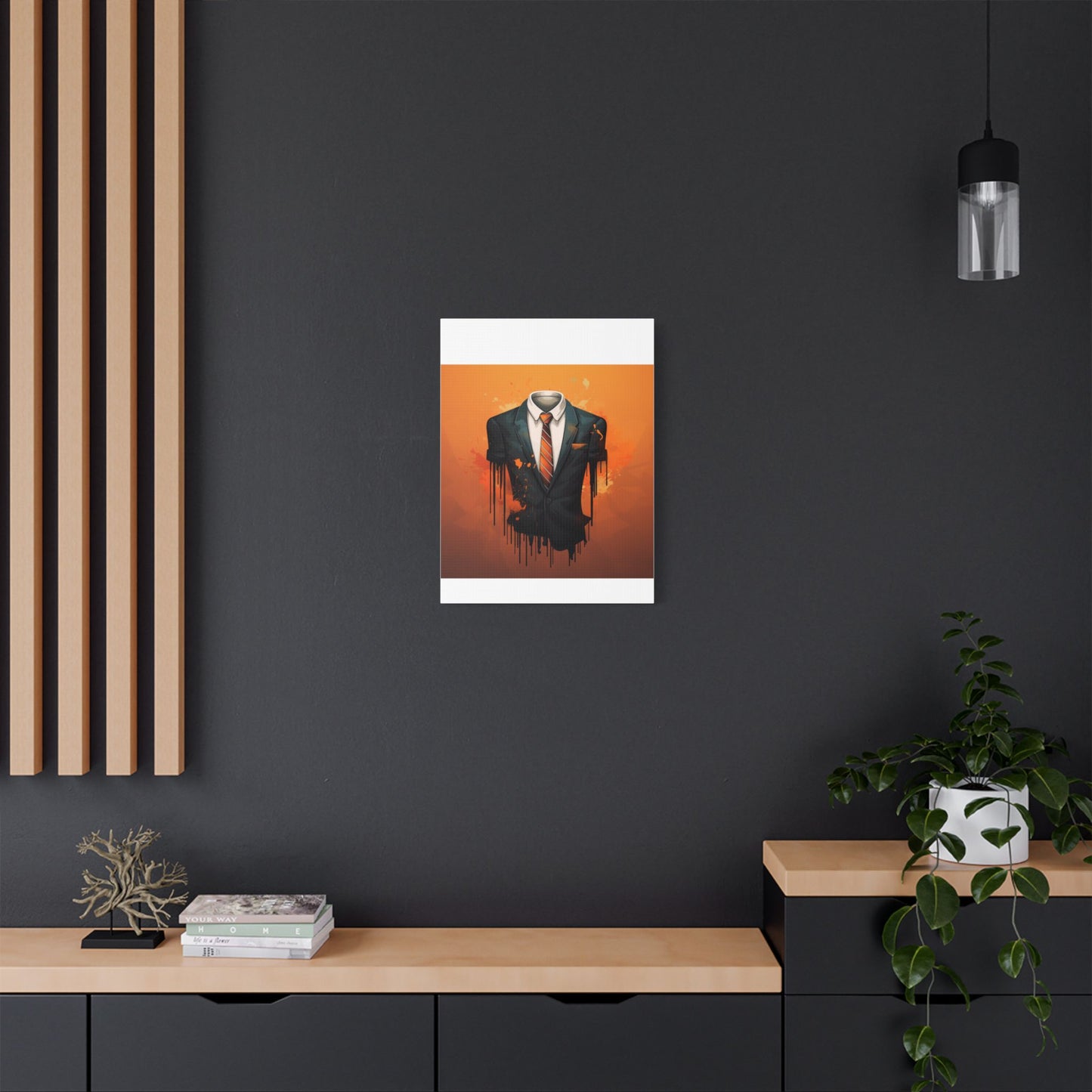 Stylish Abstract Canvas Art Print, Modern Wall Decor, Unique Gift, Home Office Artwork, Contemporary Design for Any Space