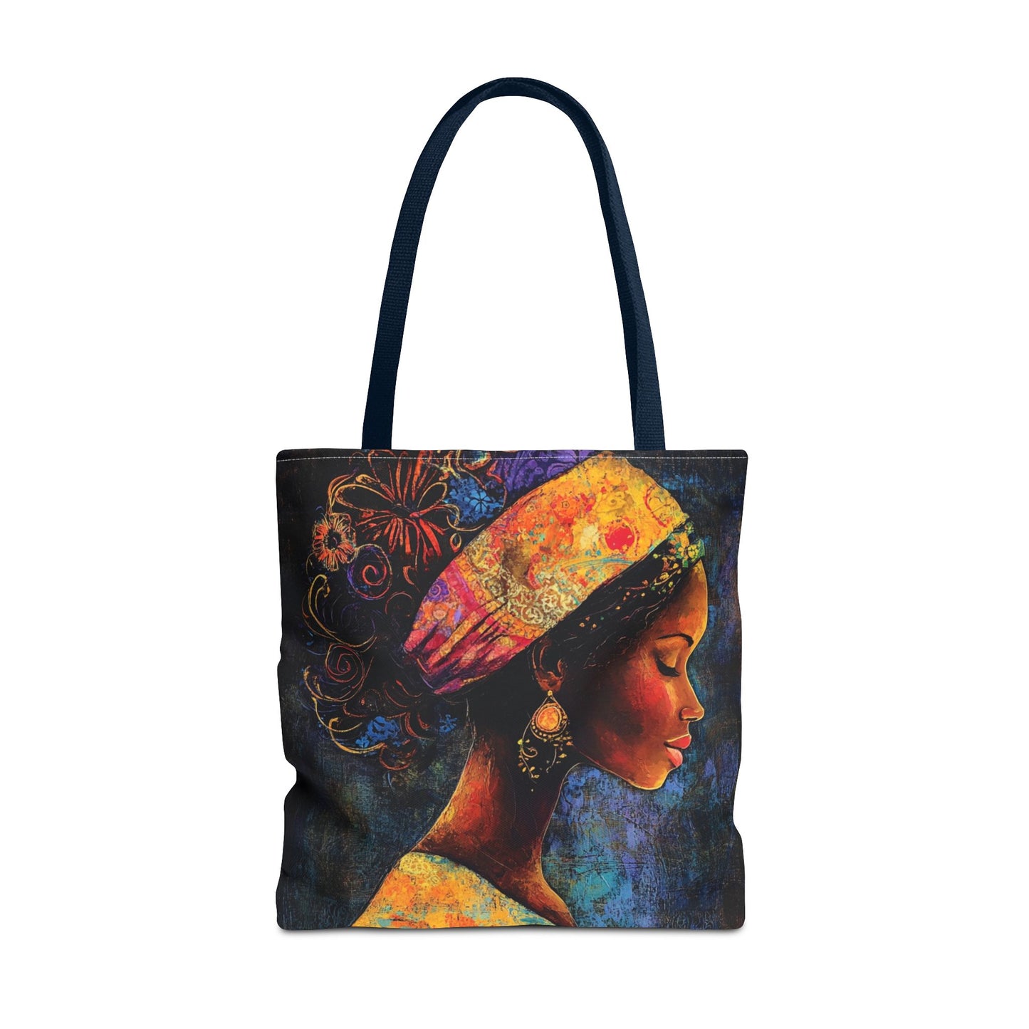 Colorful Woman Art Tote Bag - Vibrant African American Design