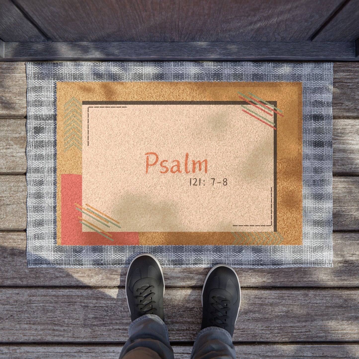 Psalm 121: 7-8 Doormat
