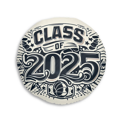 Class of 2025 Tufted Floor Pillow, Round | Graduation Gift, Home Decor, College Essentials, Cozy Seating, Unique Celebration