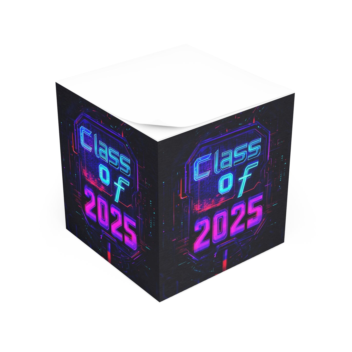 Futuristic Note Cube for Class of 2025 - Perfect Graduation Gift