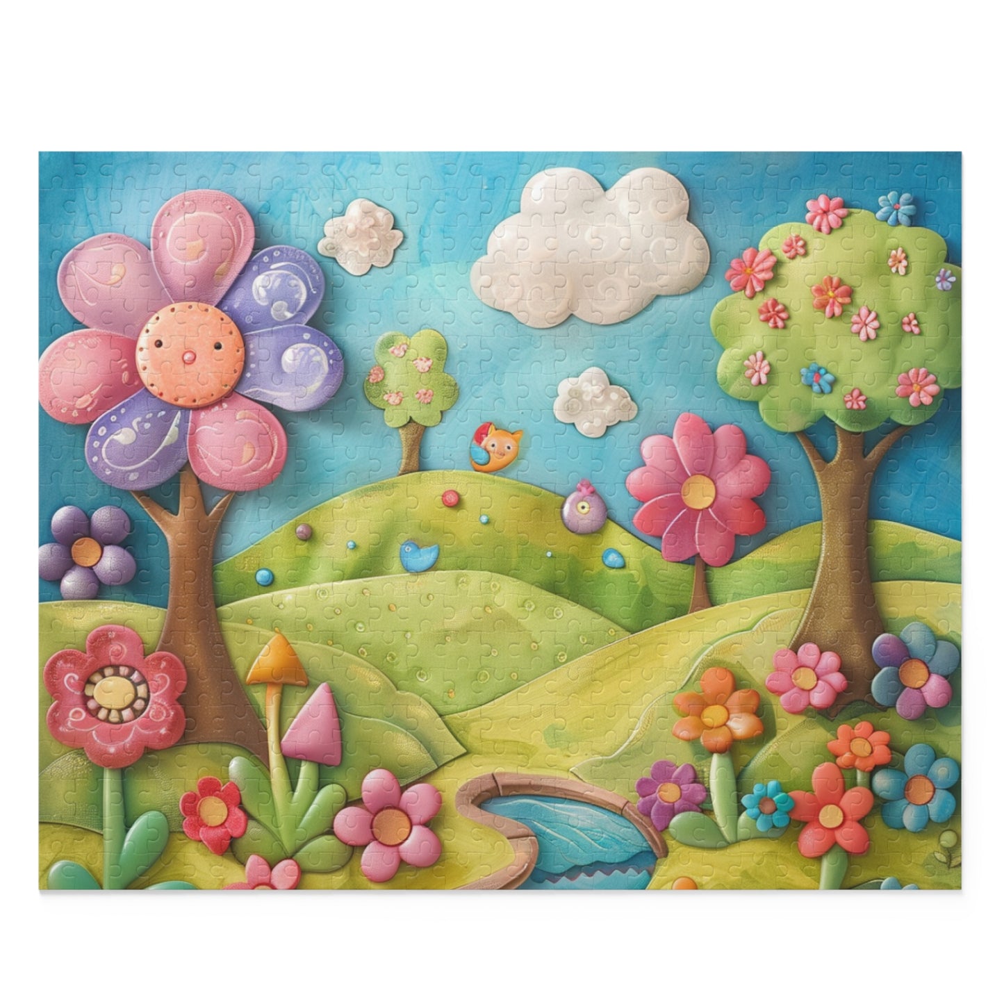 Vibrant Nature Puzzle | 120 to 500-Piece Jigsaw | Whimsical Floral Art | Fun Family Activity | Perfect Gift for All Ages