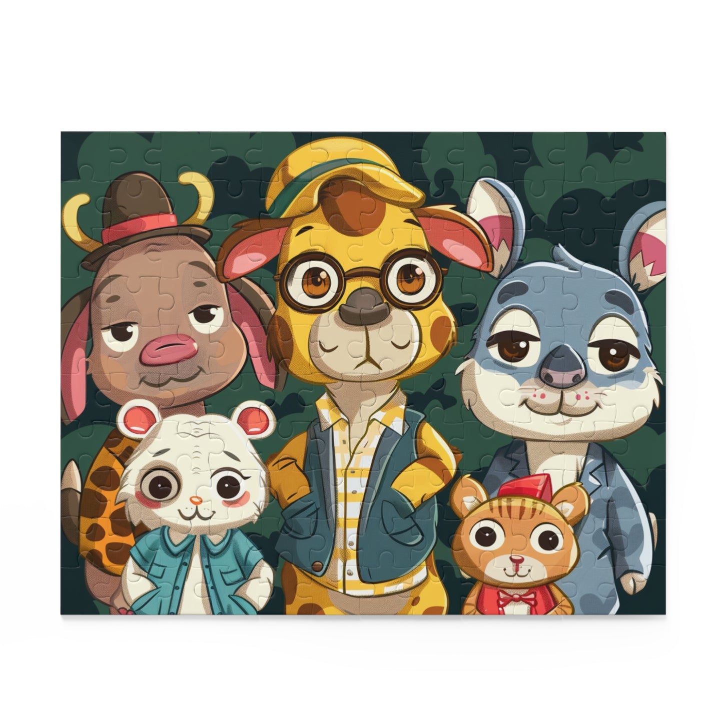 Cute Animal Friends Puzzle - 120/252/500-Piece Jigsaw for Family Fun