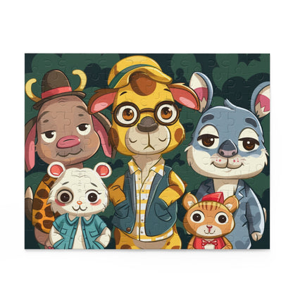 Cute Animal Friends Puzzle - 120/252/500-Piece Jigsaw for Family Fun