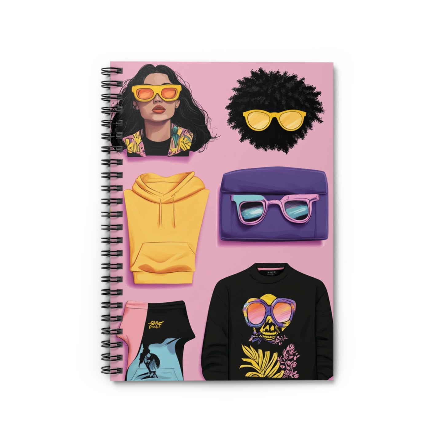 Vibrant Fashion Spiral Notebook - Chic Summer Style
