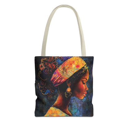 Colorful Woman Art Tote Bag - Vibrant African American Design