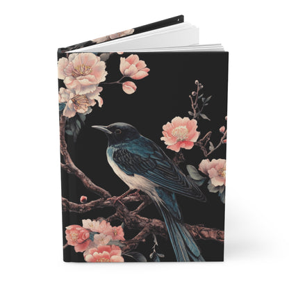 Elegant Hardcover Journal with Floral and Bird Design - Perfect for Nature Lovers and Thoughtful Gifting