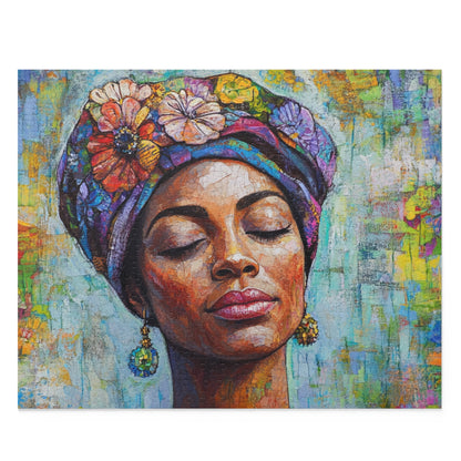 Serene Beauty Puzzle – 120/252/500-Piece Colorful Floral Design for Relaxation and Mindfulness