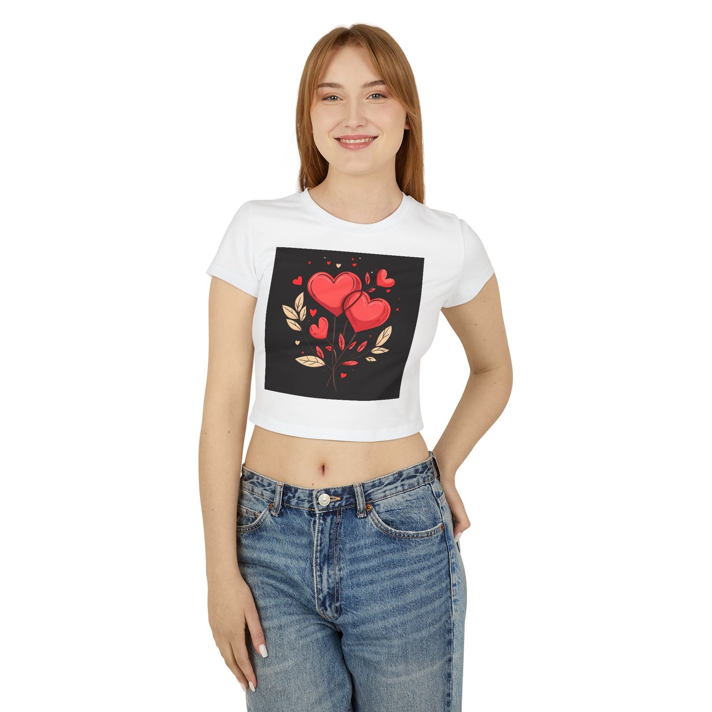 Heart Flower - Women's Baby Tee