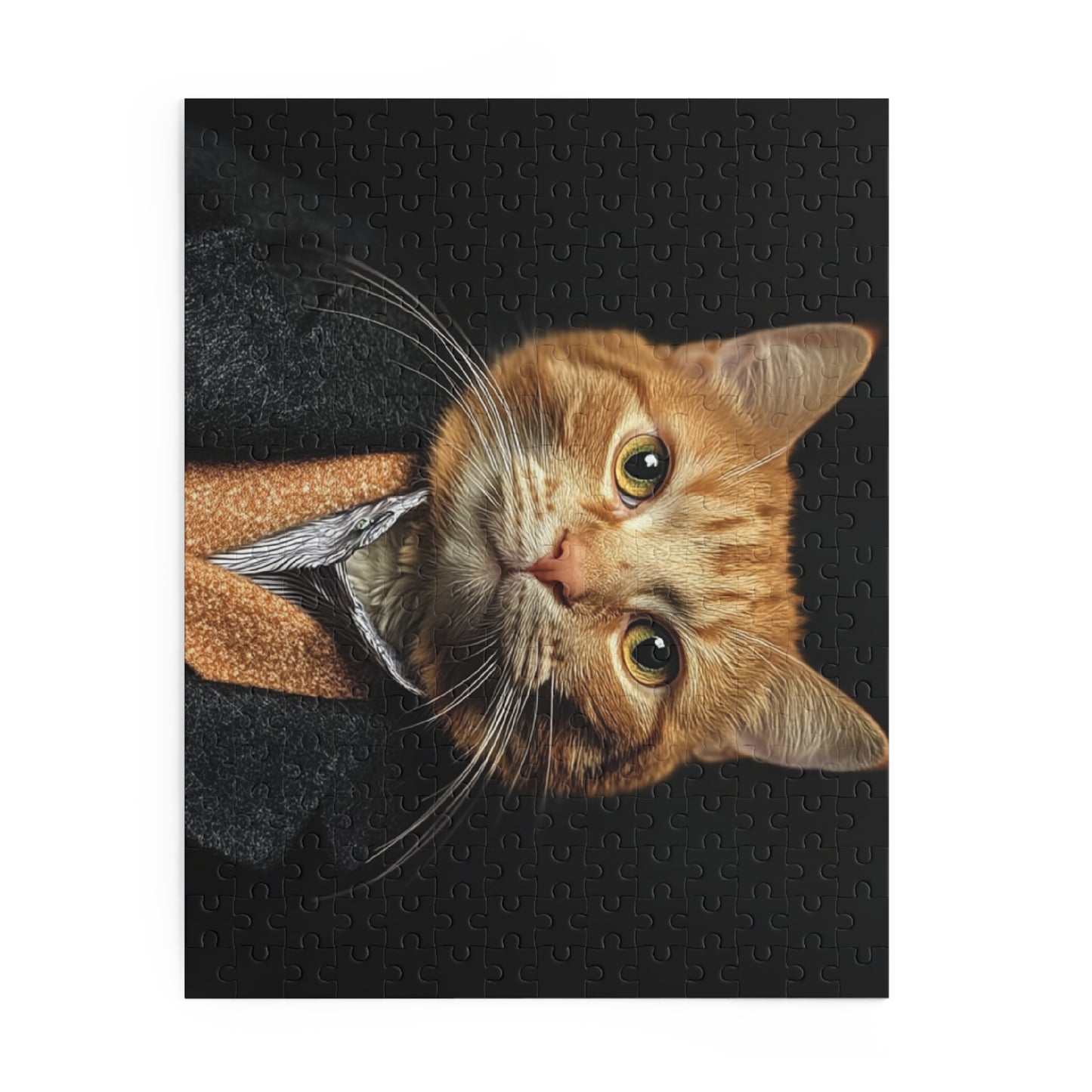 Elegant Cat Portrait Puzzle - 500-Piece - Perfect for Cat Lovers and Family Fun