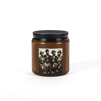 Scented Soy Candle (Multi-Size, Amber Jar)