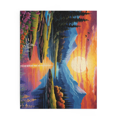 Serene Sunset Landscape Puzzle - 500-Piece Jigsaw for Nature Lovers