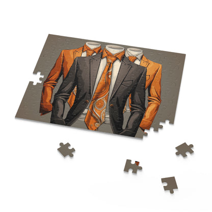 Elegant Suit-Themed 500-Piece Puzzle for Fashion Enthusiasts