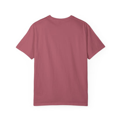 Lion with Floral Head Dress- Unisex Garment-Dyed T-shirt