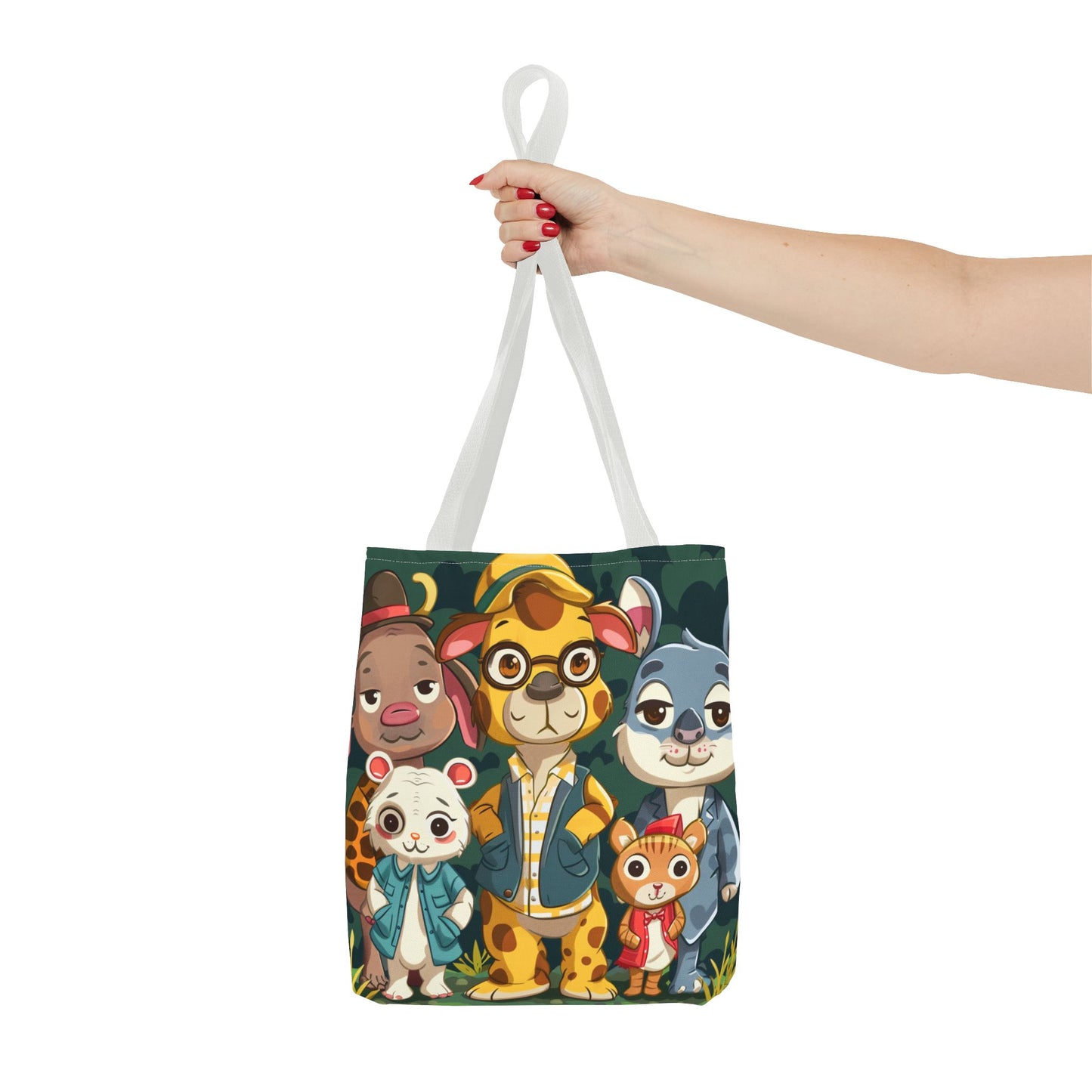 Cute Animal Friends Tote Bag - Whimsical Animal Design for Kids & Nature Lovers