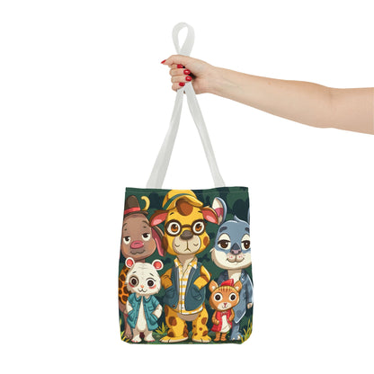 Cute Animal Friends Tote Bag - Whimsical Animal Design for Kids & Nature Lovers