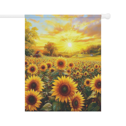Sunflower Garden Flag - Vibrant Seasonal Decor for Home and Garden