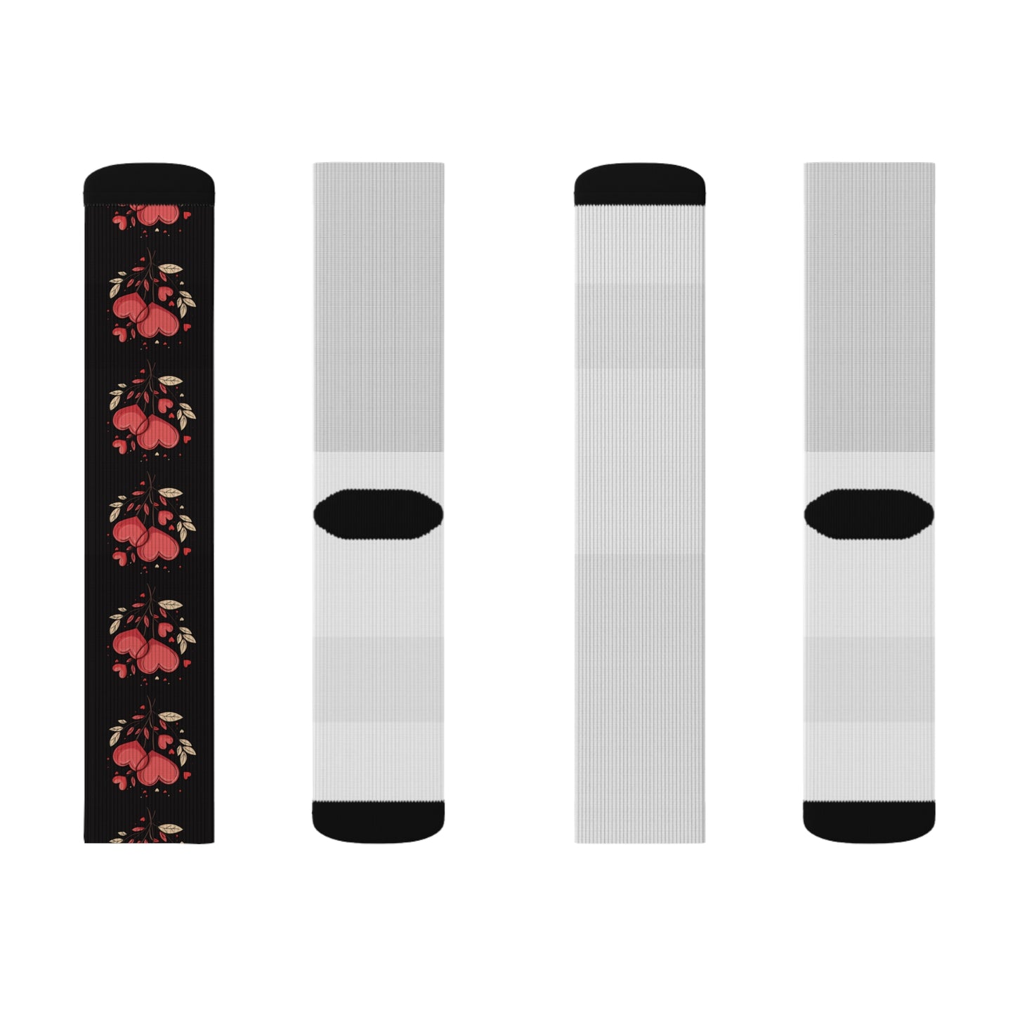 Heart Flowers - Sublimation Socks