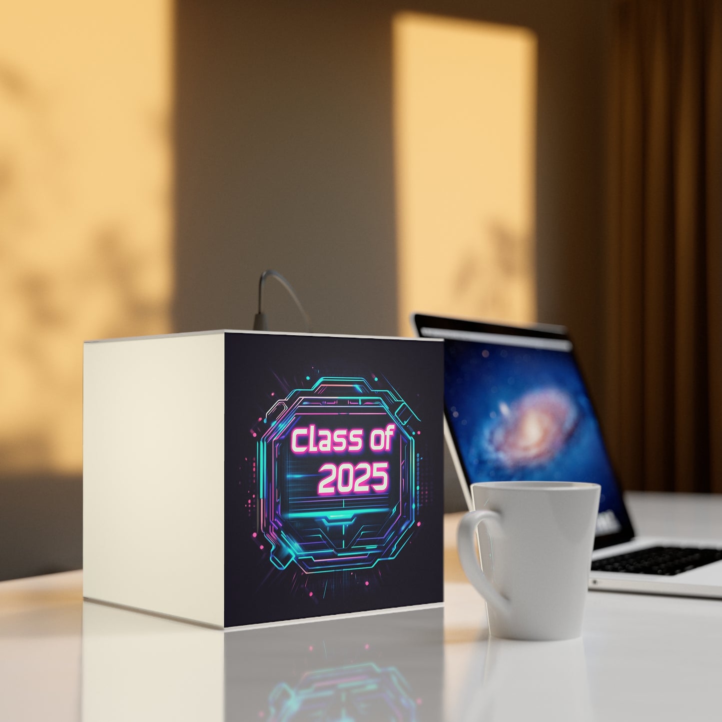 Class of 2025 - Light Cube Lamp - Bohemian Decor for Home & Office
