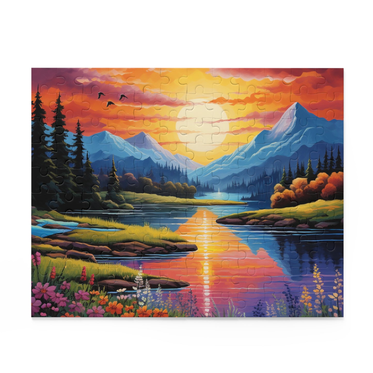 Serene Sunset Landscape Puzzle - 500-Piece Jigsaw for Nature Lovers